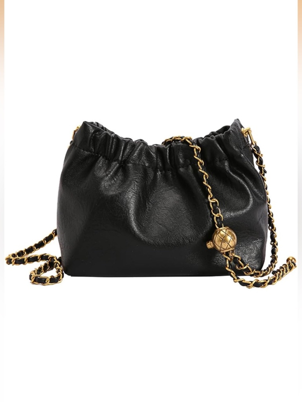 *NWOT* Real Leather Chain Hobo Bag — bought at Camden Market in London, UK